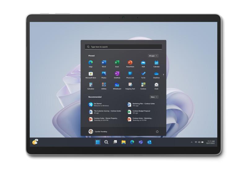 Microsoft Surface Pro 9 Commercial, Tablet PC platinum, Windows 10