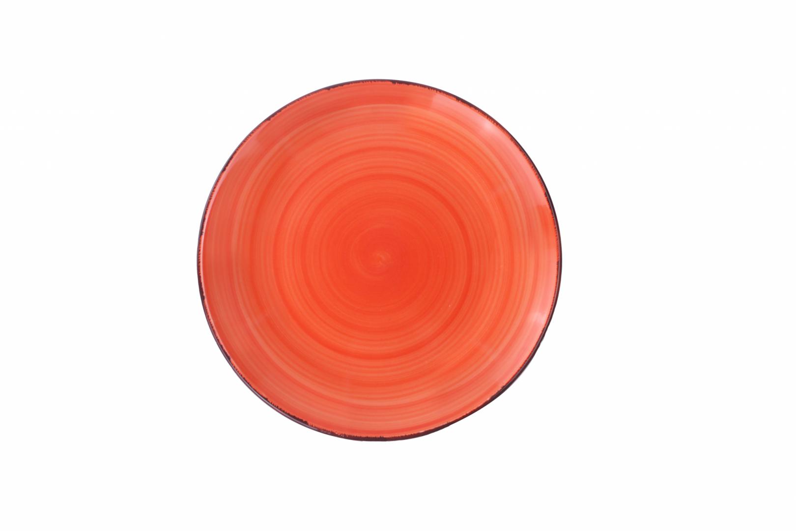 SET 6 FARFURII DESERT, CERAMICA 19 CM, GALA ORANGE, ART - imagine 3