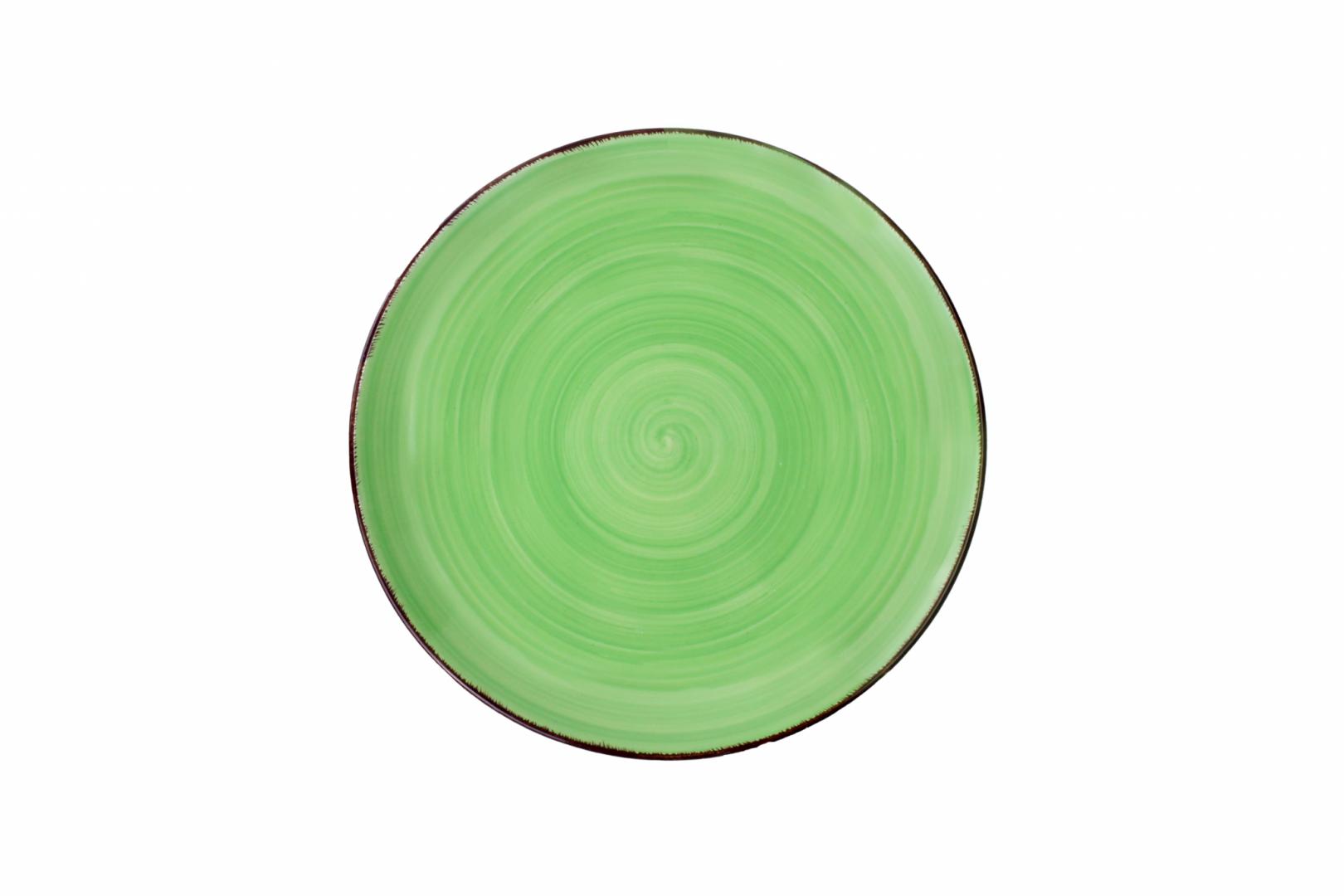 SET 6 FARFURII DESERT, CERAMICA 19 CM, GALA GREEN, ART - imagine 3