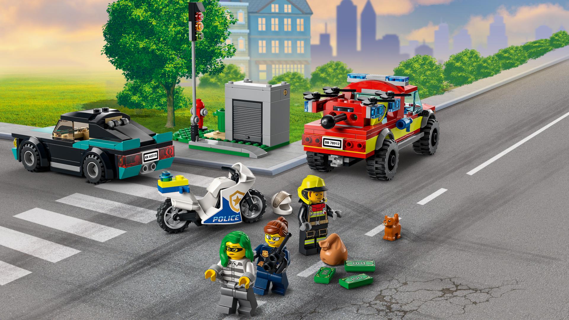 INCENDIU SI URM. POLITISTA, LEGO 60319 - imagine 5