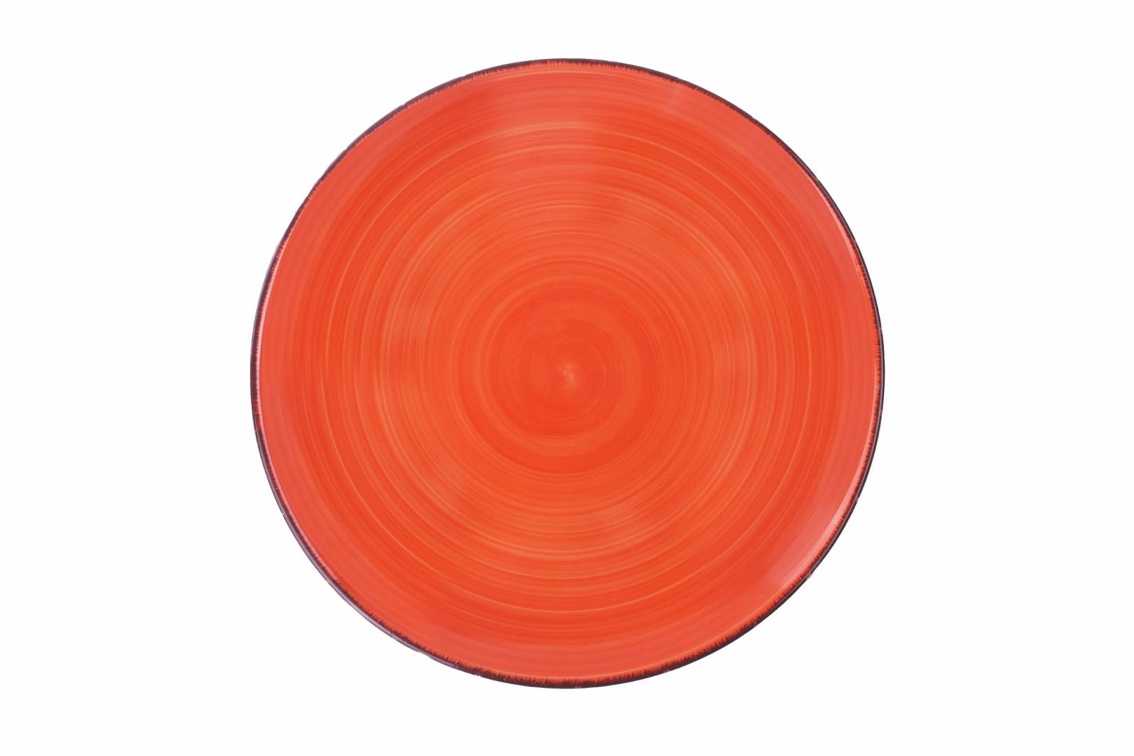 SET 6 FARFURII INTINSE, CERAMICA 27 CM, GALA ORANGE, ART - imagine 3