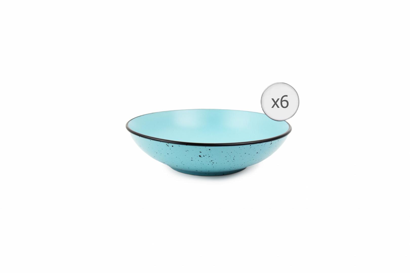 webshop SET 6 FARFURII ADANCI, CERAMICA 20 CM, ELECTRA ,