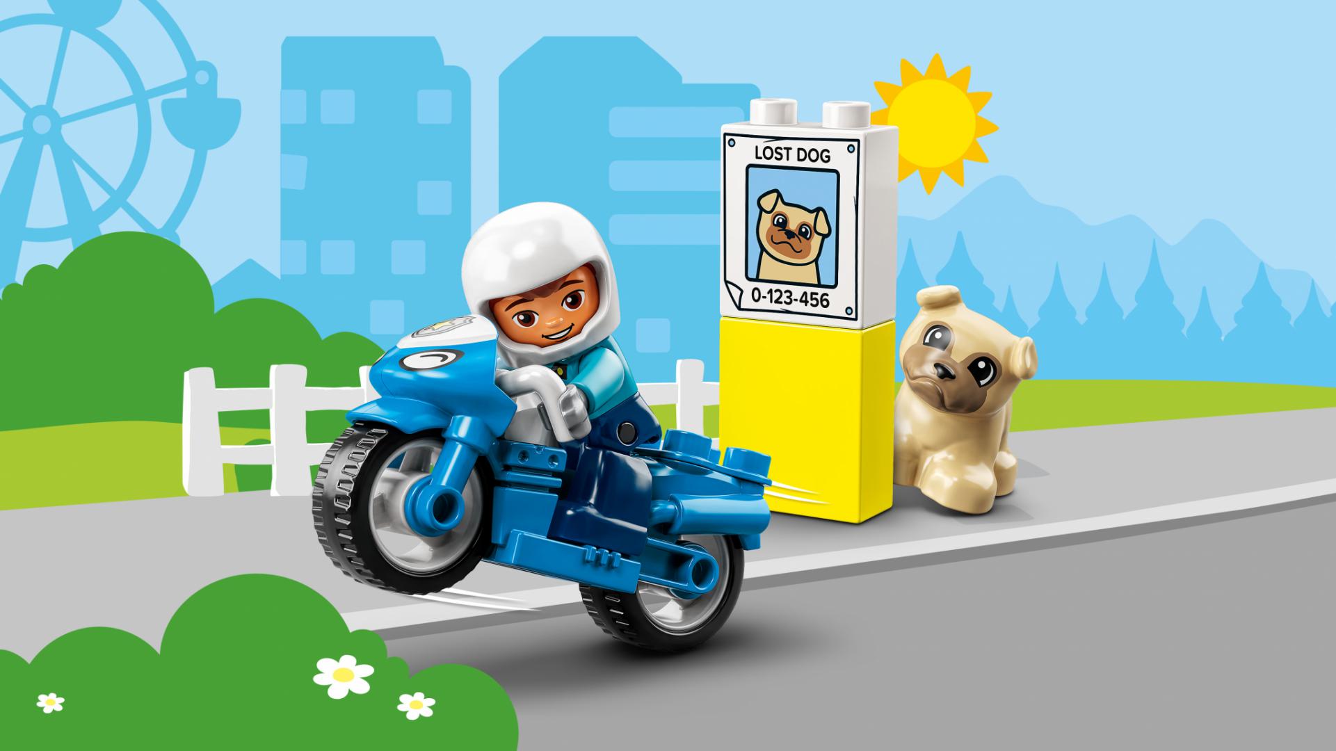 MOTOCICLETA DE POLITIE, LEGO 10967 - imagine 6