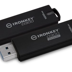 Memorie USB Flash Drive Kingston, 128GB, IronKey D300 Managed Encrypted,
