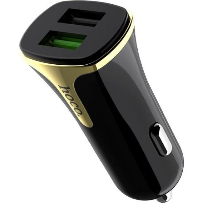 Incarcator Auto USB HOCO Z31, Quick Charge, 2 X USB, - imagine 3