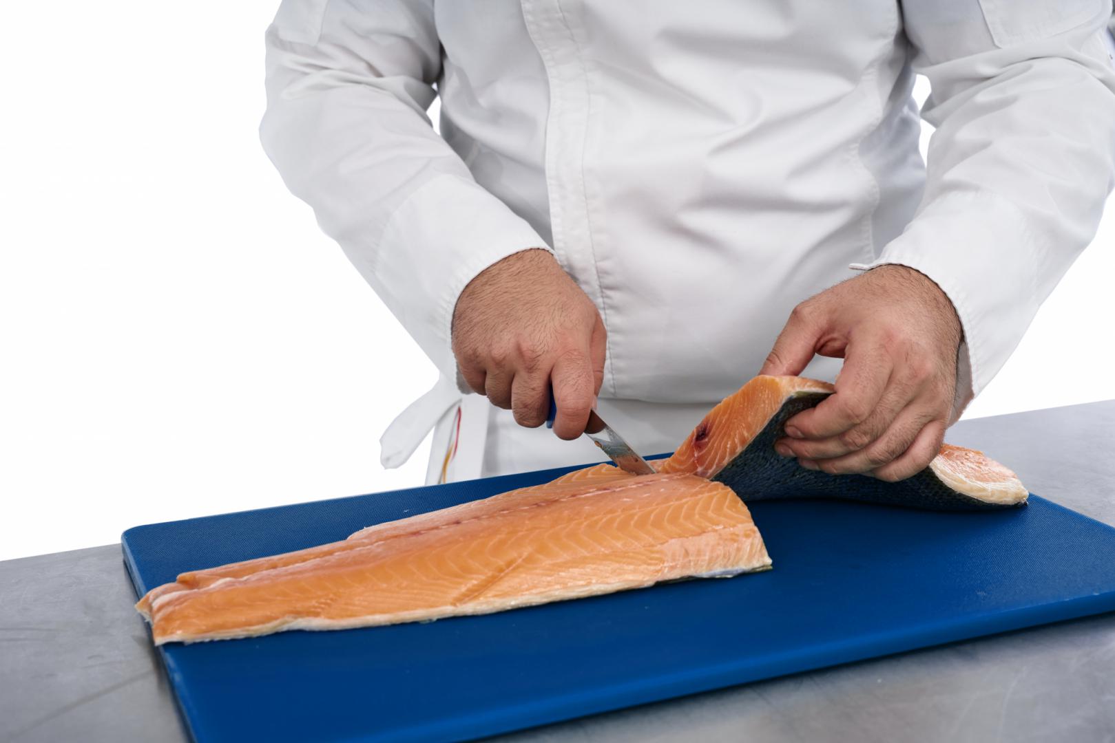 CUTIT DEZOSAT PROFESIONAL 18CM, ALBASTRU, CHEF LINE, COOKING BY HEINNER - imagine 7