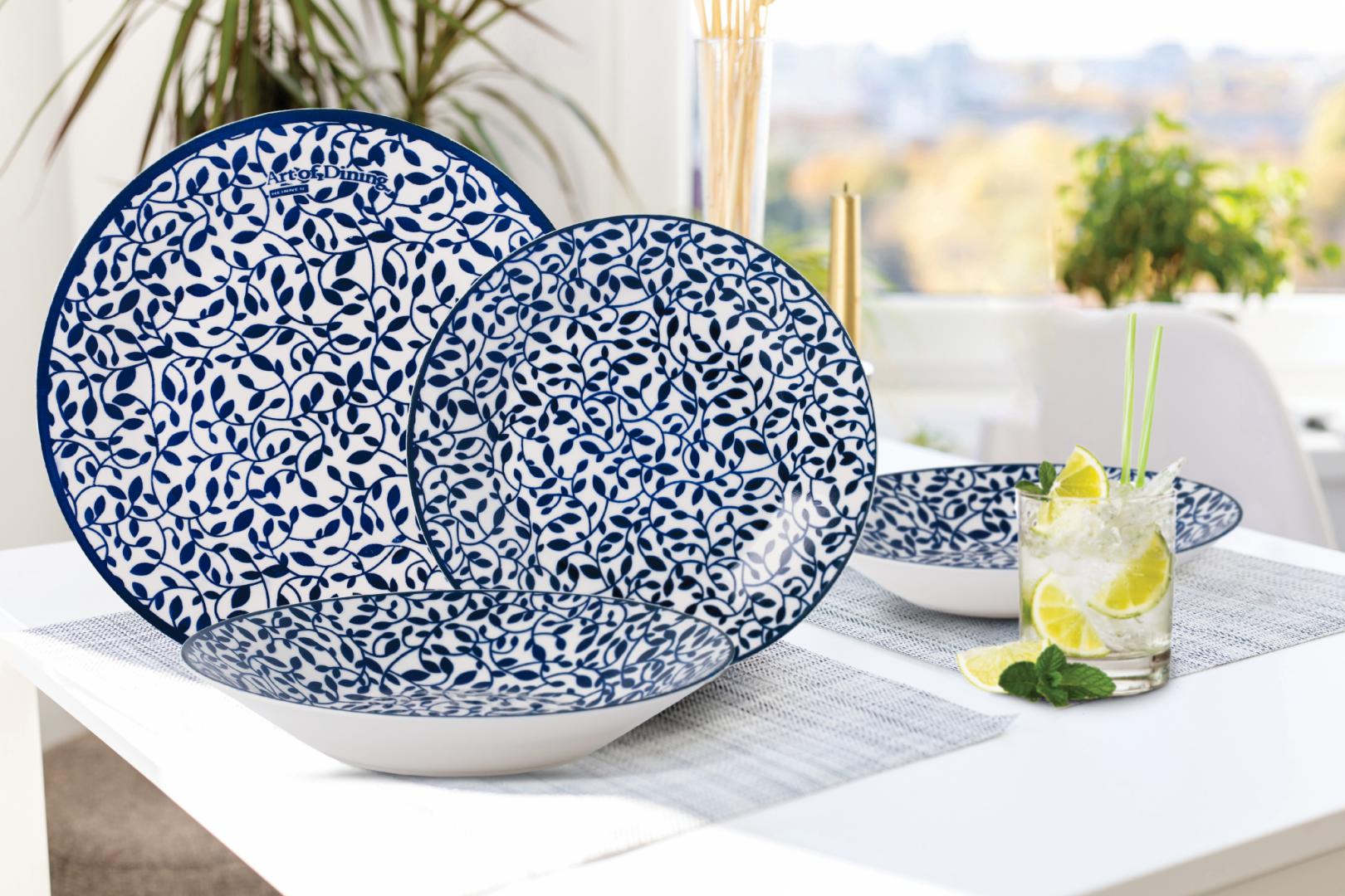 SERVICIU MASA 18 PIESE PORTELAN, DILARA, ART OF DINING BY - imagine 6