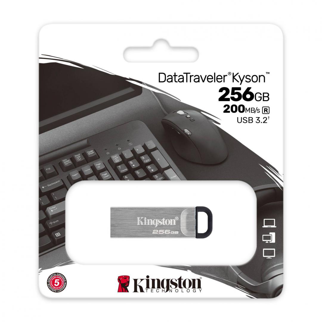 Memorie USB Flash Drive Kingston, DataTraveler Kyson, 256GB, USB 3.2 - imagine 3
