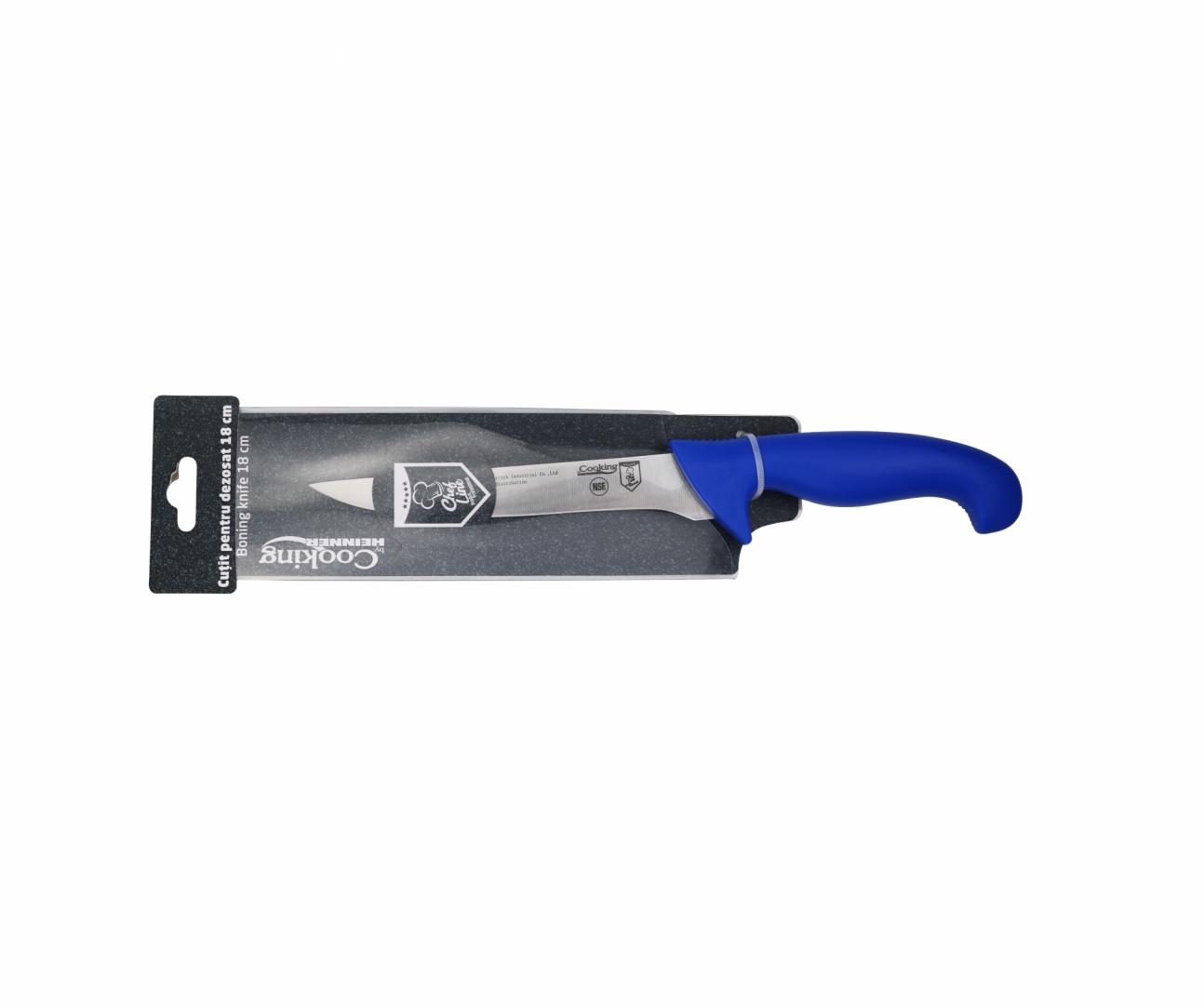 CUTIT DEZOSAT PROFESIONAL 18CM, ALBASTRU, CHEF LINE, COOKING BY HEINNER - imagine 3
