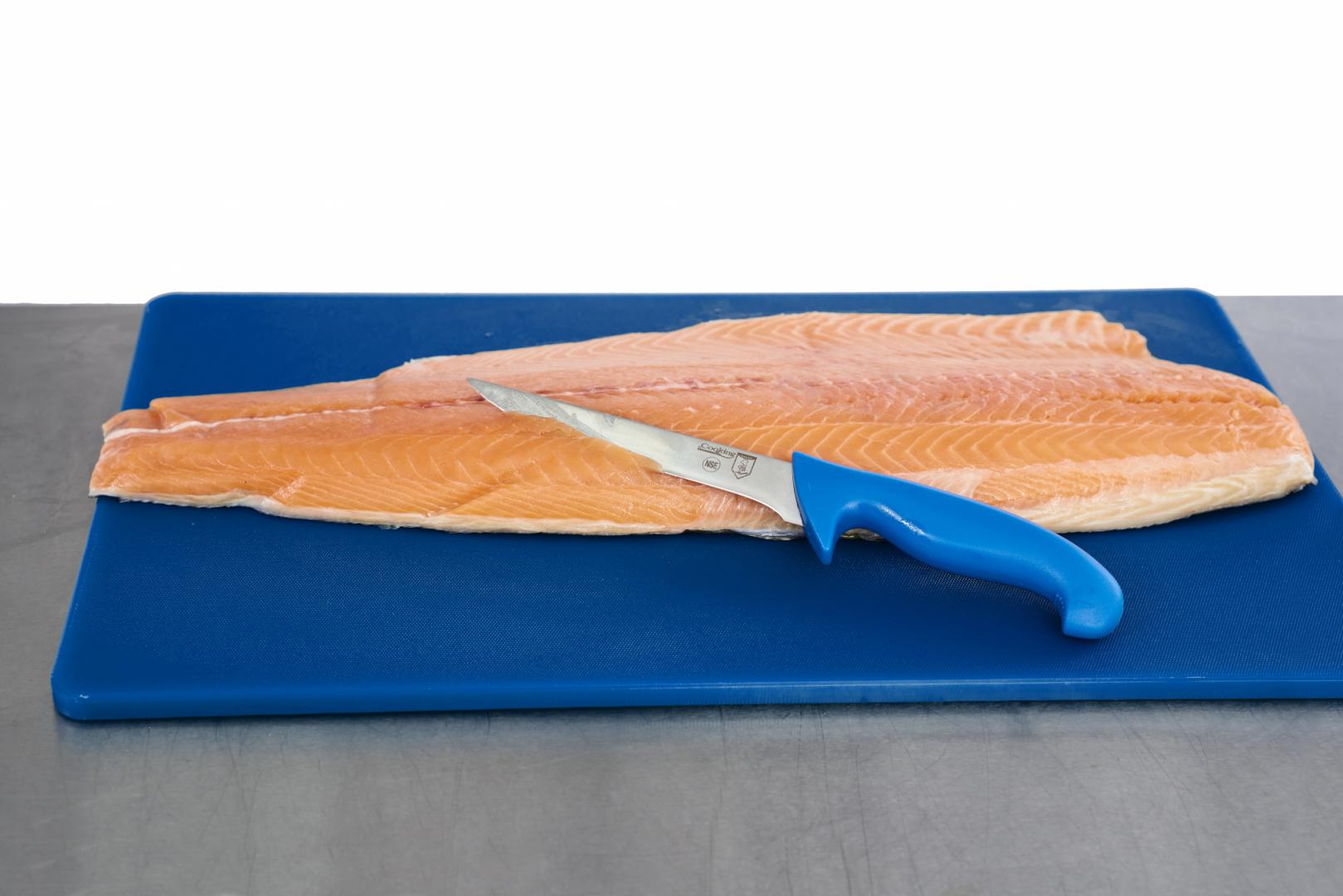 CUTIT DEZOSAT PROFESIONAL 18CM, ALBASTRU, CHEF LINE, COOKING BY HEINNER - imagine 6