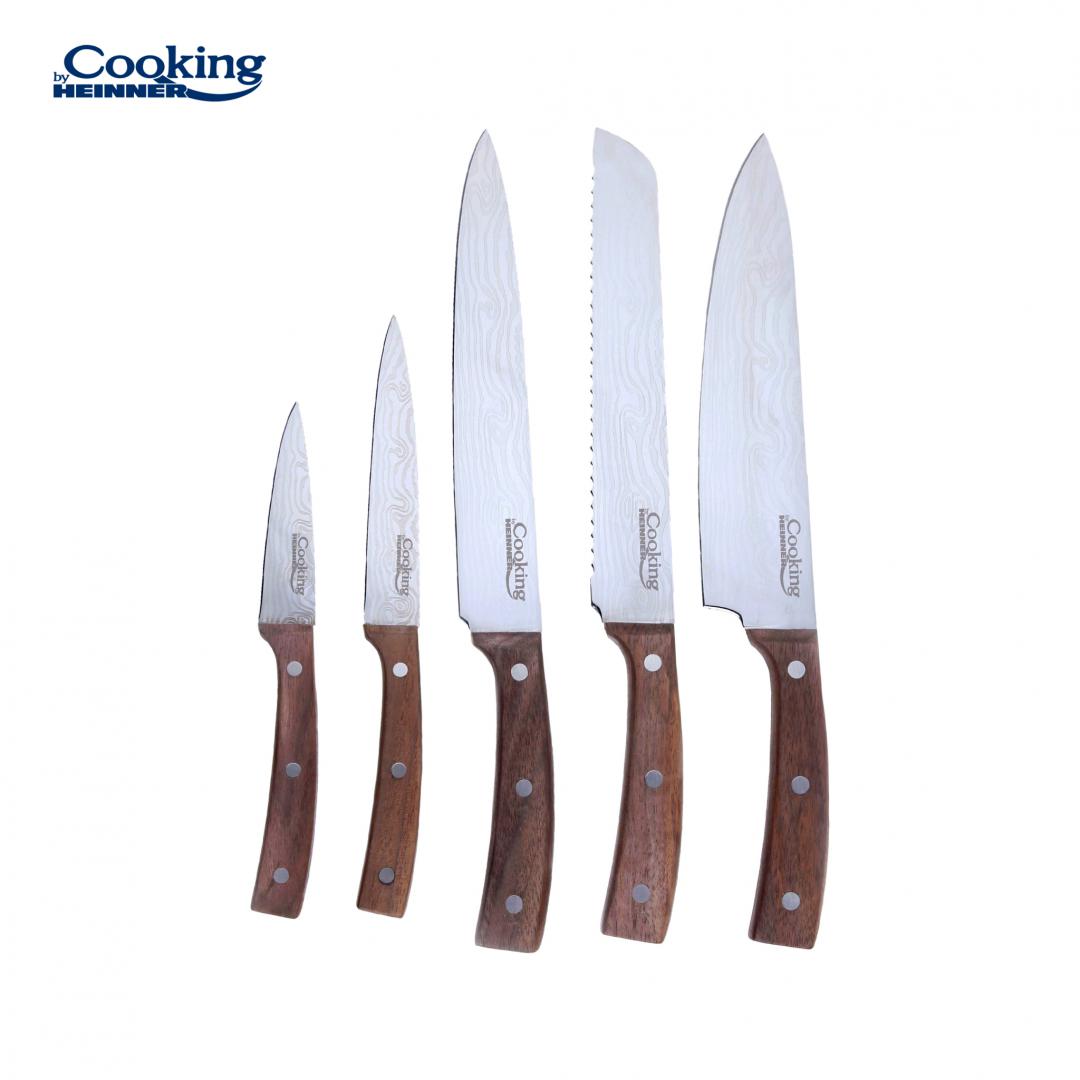 SET CUTITE BUCATARIE 6 PIESE,DAMASCUS STYLE, COOKING BY HEINNER - imagine 3