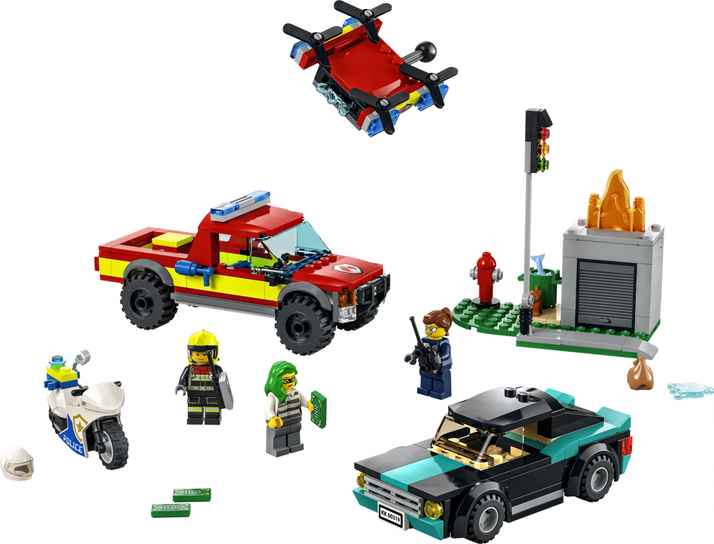 INCENDIU SI URM. POLITISTA, LEGO 60319 - imagine 6