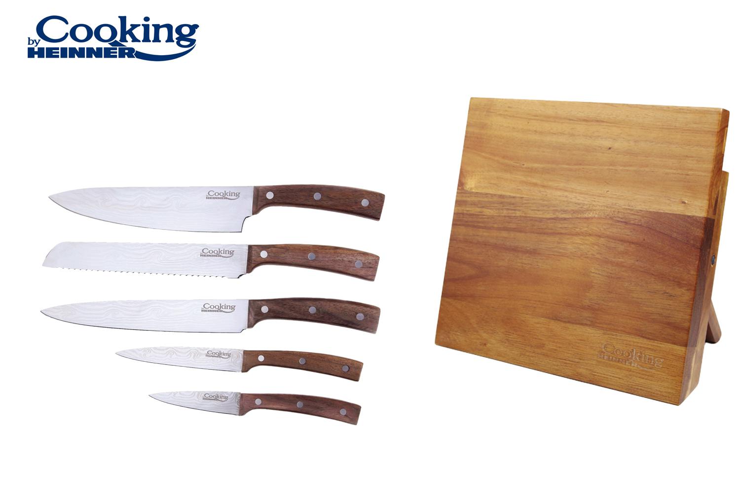 SET CUTITE BUCATARIE 6 PIESE,DAMASCUS STYLE, COOKING BY HEINNER - imagine 6