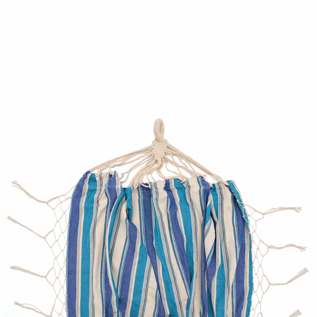 HR HAMAC BLUE&WHITE 200X150CM - imagine 2