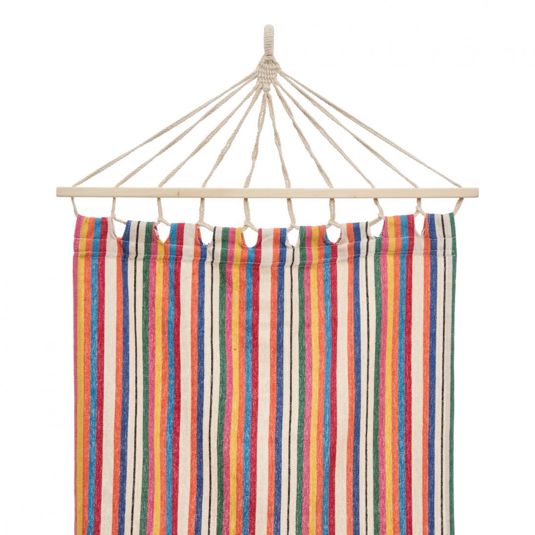 HR HAMAC ORANGE&WHITE 200X80CM - imagine 2