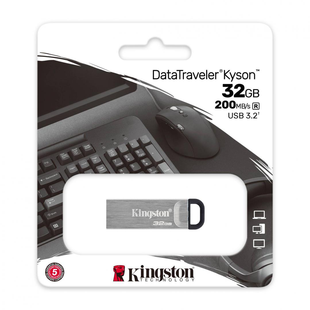 Memorie USB Flash Drive Kingston, DataTraveler Kyson, 32GB, USB 3.2 - imagine 3