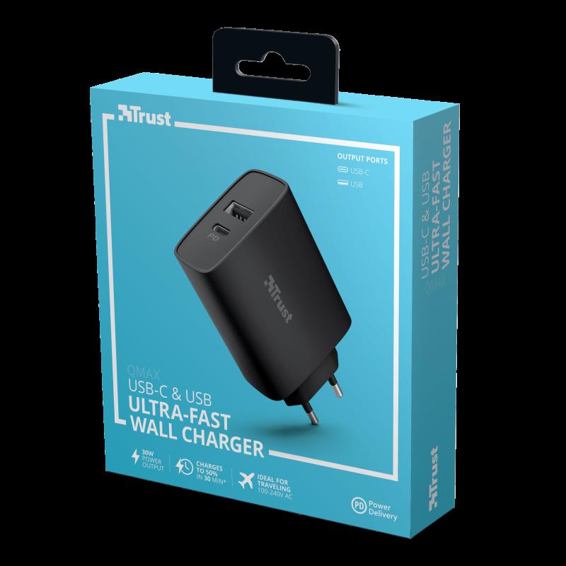 Incarcator rapid pentru perete QMAX USB C+A WALL CHARGER PD - imagine 9