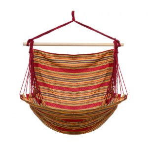HR HAMAC SUSPENDAT RED&BROWN 120X150CM