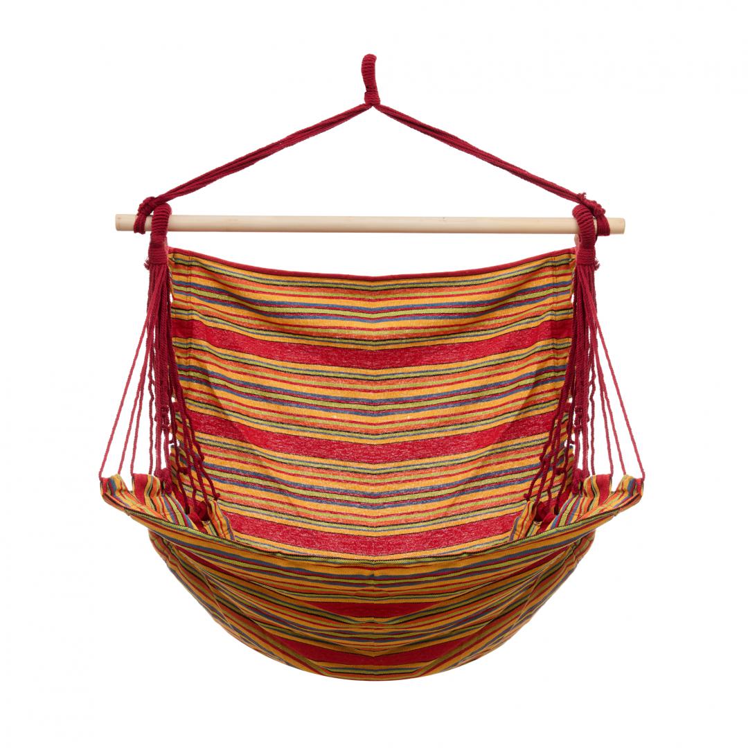 HR HAMAC SUSPENDAT RED&BROWN 120X150CM