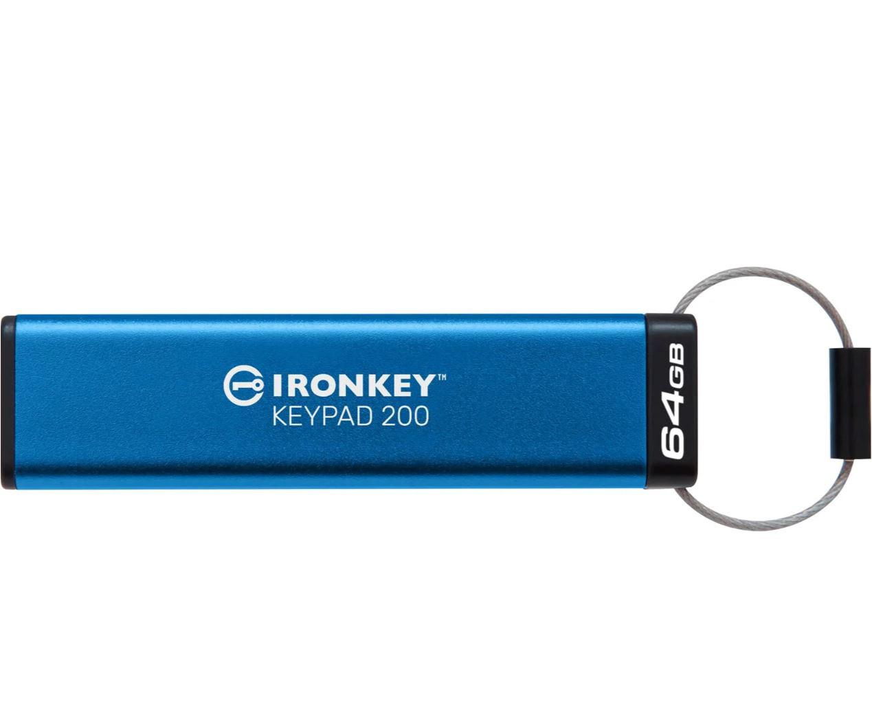 USB Flash Drive Kingston 64GB IronKey Keypad 200, USB 3.2