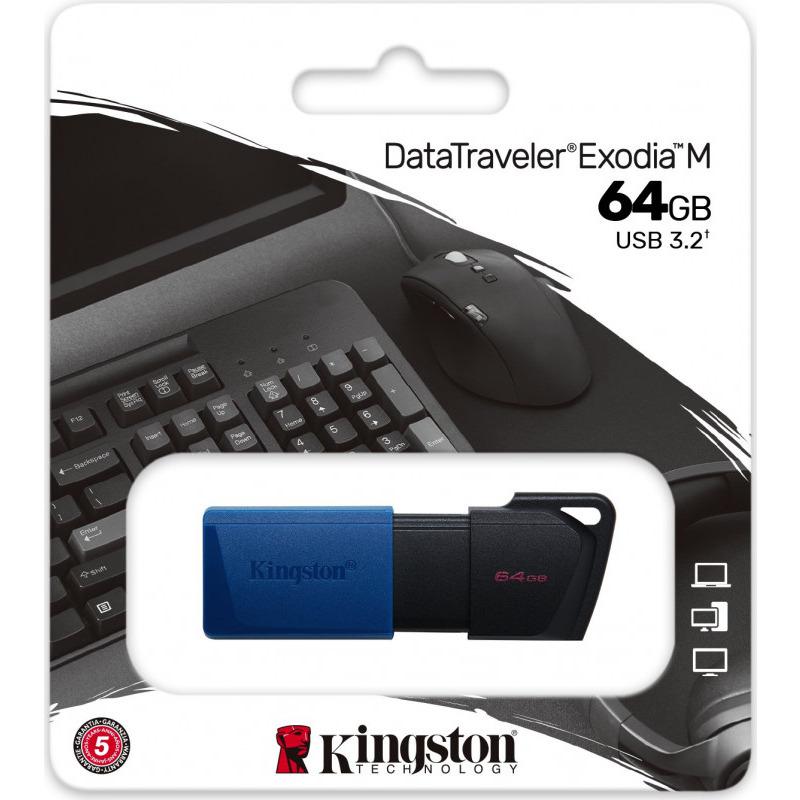 Memorie USB Flash Drive Kingston DataTraveler Exodia M, 64GB, USB - imagine 3