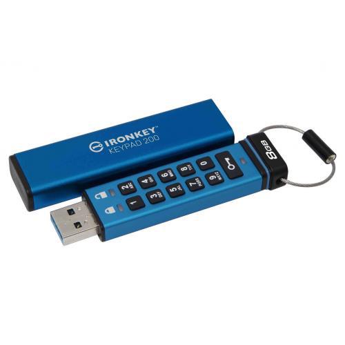 USB Flash Drive Kingston 8GB IronKey Keypad 200, USB 3.2 - imagine 4