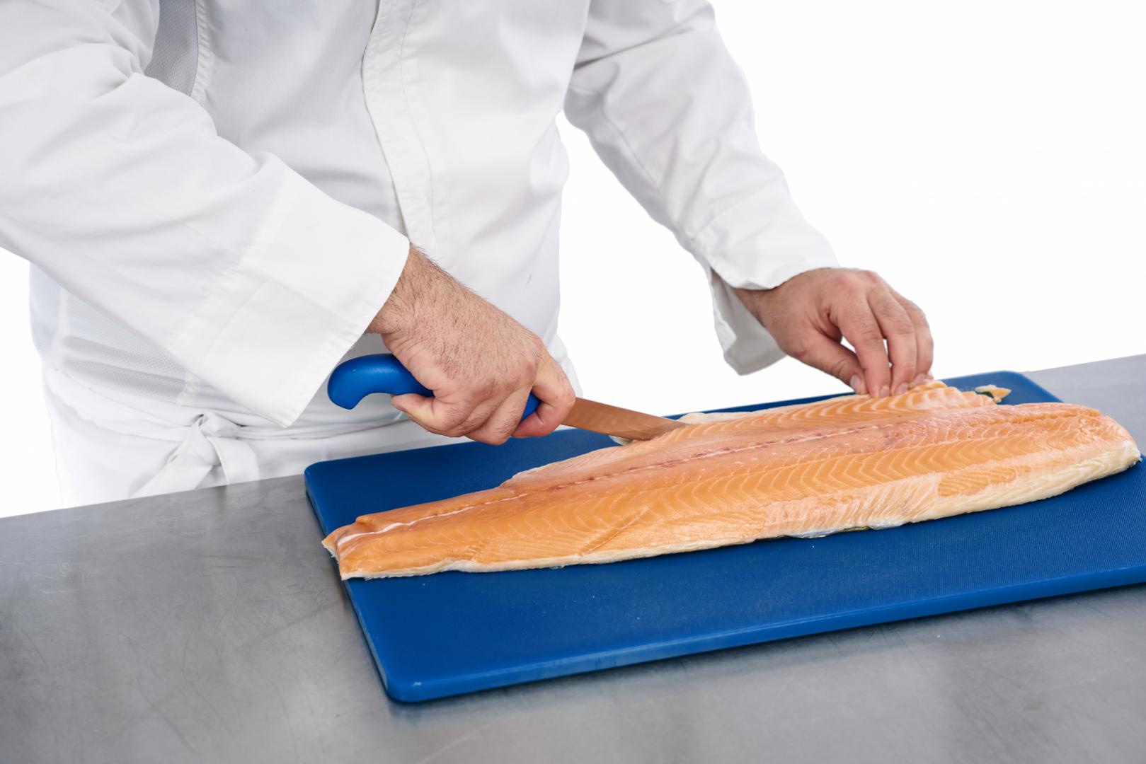 CUTIT DEZOSAT PROFESIONAL 18CM, ALBASTRU, CHEF LINE, COOKING BY HEINNER - imagine 5