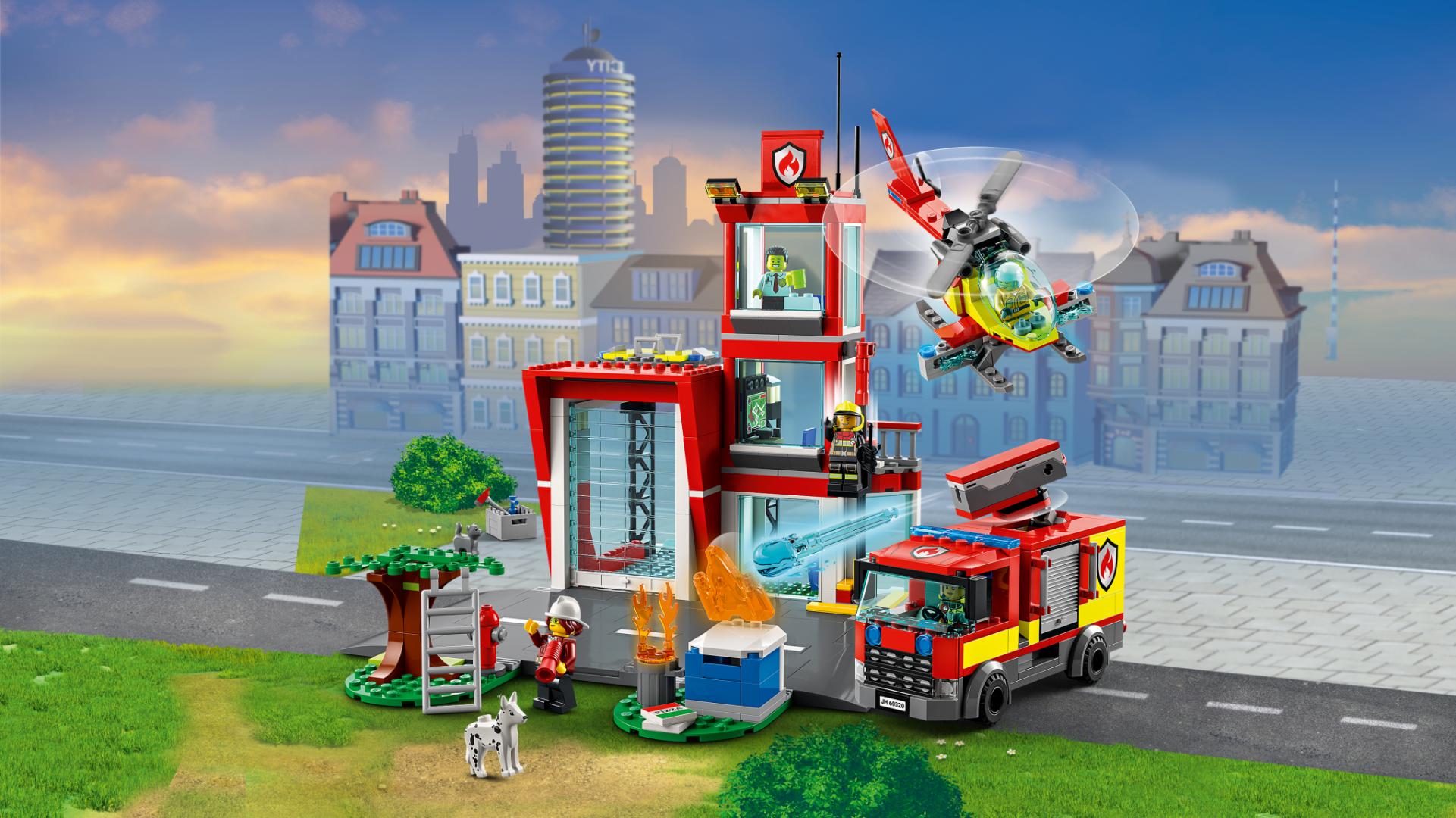REMIZA DE POMPIERI, LEGO 60320 - imagine 5